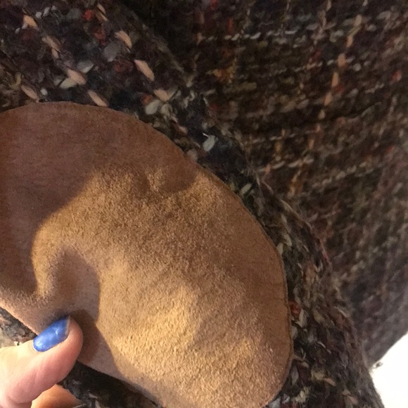 CYNTHIA VINCENT tweed elbow patch blazer sz6 12 St - Picture 4 of 6